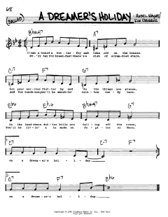 A Dreamer's Holiday von Mabel Wayne (Download) 