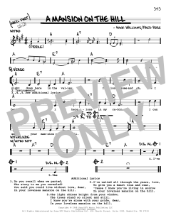 A Mansion On The Hill von Hank Williams (Download) 
