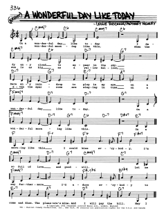 A Wonderful Day Like Today von Anthony Newley (Download) 