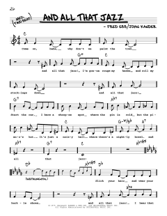 And All That Jazz von Fred Ebb (Download) 