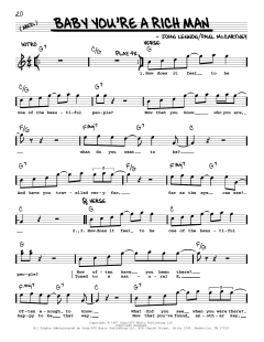 Baby You're A Rich Man [Jazz version] von The Beatles (Download) 