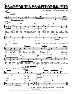 Being For The Benefit Of Mr. Kite [Jazz version] von The Beatles (Download) 