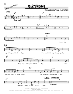 Birthday [Jazz version] von The Beatles (Download) 