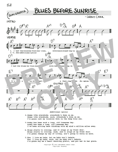 Blues Before Sunrise (Download) 