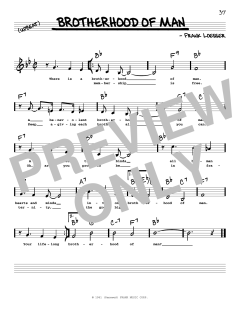 Brotherhood Of Man von Frank Loesser (Download) 