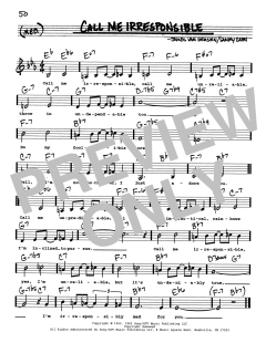 Call Me Irresponsible von Frank Sinatra (Download) 