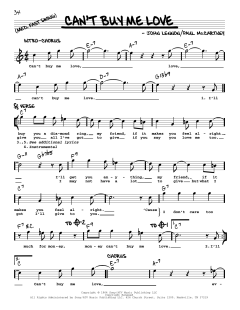 Can't Buy Me Love [Jazz version] von The Beatles (Download) 