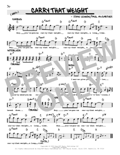 Carry That Weight [Jazz version] von The Beatles (Download) 