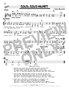 Cold, Cold Heart von Tony Bennett (Download) 