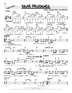 Dear Prudence [Jazz version] von The Beatles (Download) 