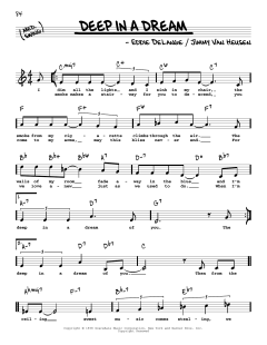 Deep In A Dream von Jimmy van Heusen (Download) 