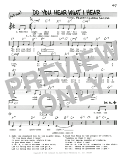 Do You Hear What I Hear von Noel Regney (Download) 