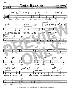 Don't Blame Me von Dorothy Fields (Download) 