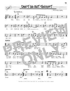 Don't Go Out Tonight (Download) 