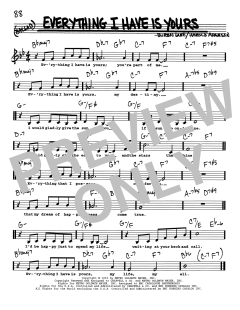 Everything I Have Is Yours von Burton Lane (Download) 