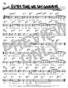 Ev'ry Time We Say Goodbye von Cole Porter (Download) 