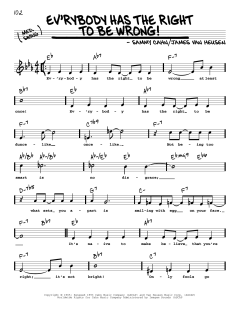 Ev'rybody Has The Right To Be Wrong! von Sammy Cahn (Download) 