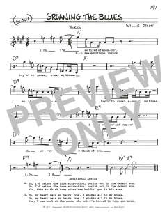 Groaning The Blues von Willie Dixon (Download) 