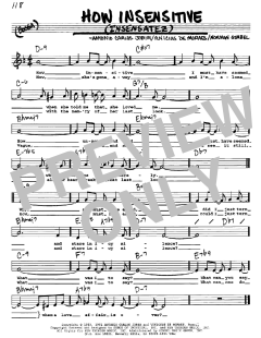 How Insensitive von Antonio Carlos Jobim (Download) 