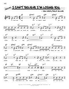 I Can't Believe I'm Losing You von Frank Sinatra (Download) 