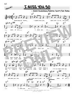 I Miss You So von Bertha Scott (Download) 
