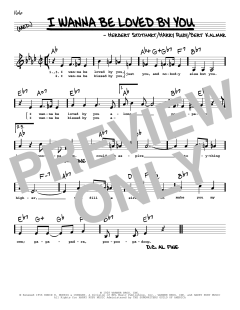 I Wanna Be Loved By You von Bert Kalmar (Download) 