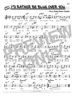 I'd Rather Be Blue Over You von Barbra Streisand (Download) 