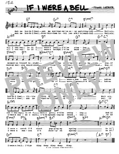 If I Were A Bell von Frank Loesser (Download) 