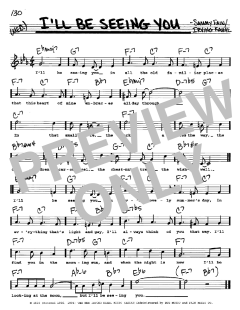 I'll Be Seeing You von Sammy Fain (Download) 