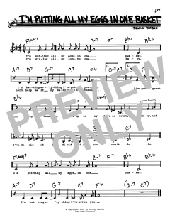 I'm Putting All My Eggs In One Basket (Download) 