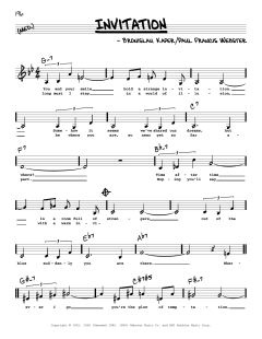 Invitation von Paul Francis Webster (Download) 