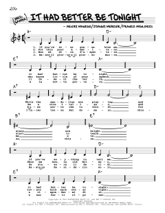 It Had Better Be Tonight von Michael Bublé (Download) 