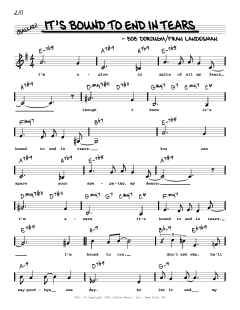 It's Bound To End In Tears von Bob Dorough (Download) 