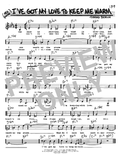 I've Got My Love To Keep Me Warm von Irving Berlin (Download) 