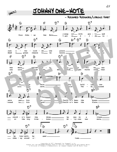Johnny One-Note von Richard Rodgers (Download) 