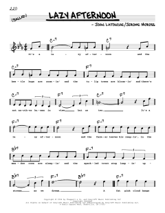 Lazy Afternoon von Jerome Moross (Download) 