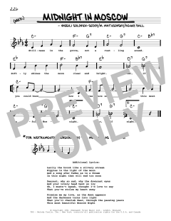 Midnight In Moscow von Kenny Ball (Download) 