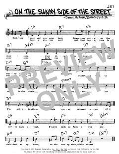 On The Sunny Side Of The Street von Dorothy Fields (Download) 