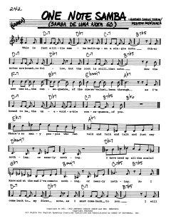 One Note Samba von Newton Mendonca (Download) 