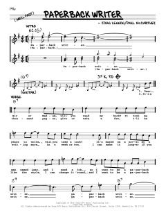 Paperback Writer [Jazz version] von The Beatles (Download) 