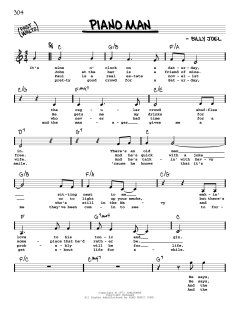 Piano Man von Billy Joel (Download) 