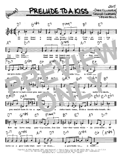 Prelude To A Kiss von Duke Ellington (Download) 