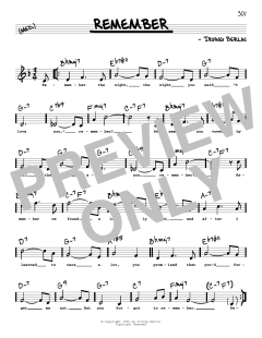 Remember von Irving Berlin (Download) 