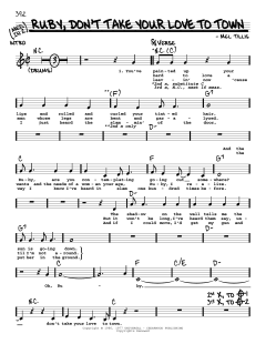 Ruby, Don't Take Your Love To Town von Kenny Rogers (Download) 