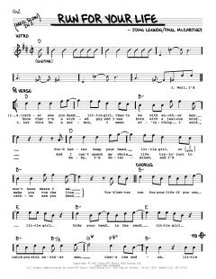 Run For Your Life [Jazz version] von The Beatles (Download) 