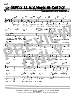Softly As In A Morning Sunrise von Sigmund Romberg (Download) 