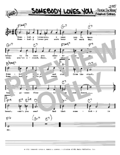Somebody Loves You von Peter de Rose (Download) 