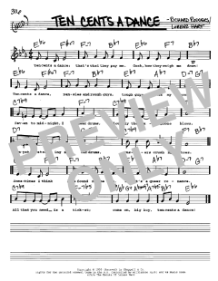 Ten Cents A Dance von Richard Rodgers (Download) 