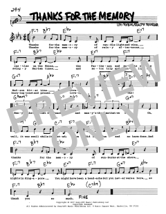 Thanks For The Memory von Shep Fields (Download) 