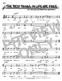 The Best Things In Life Are Free von Buddy Gard DeSylva (Download) 